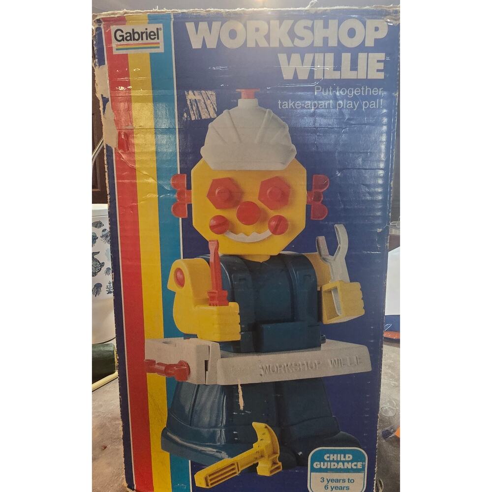 1979 Workshop Willie by Gabriel Vintage building Toy almost complete